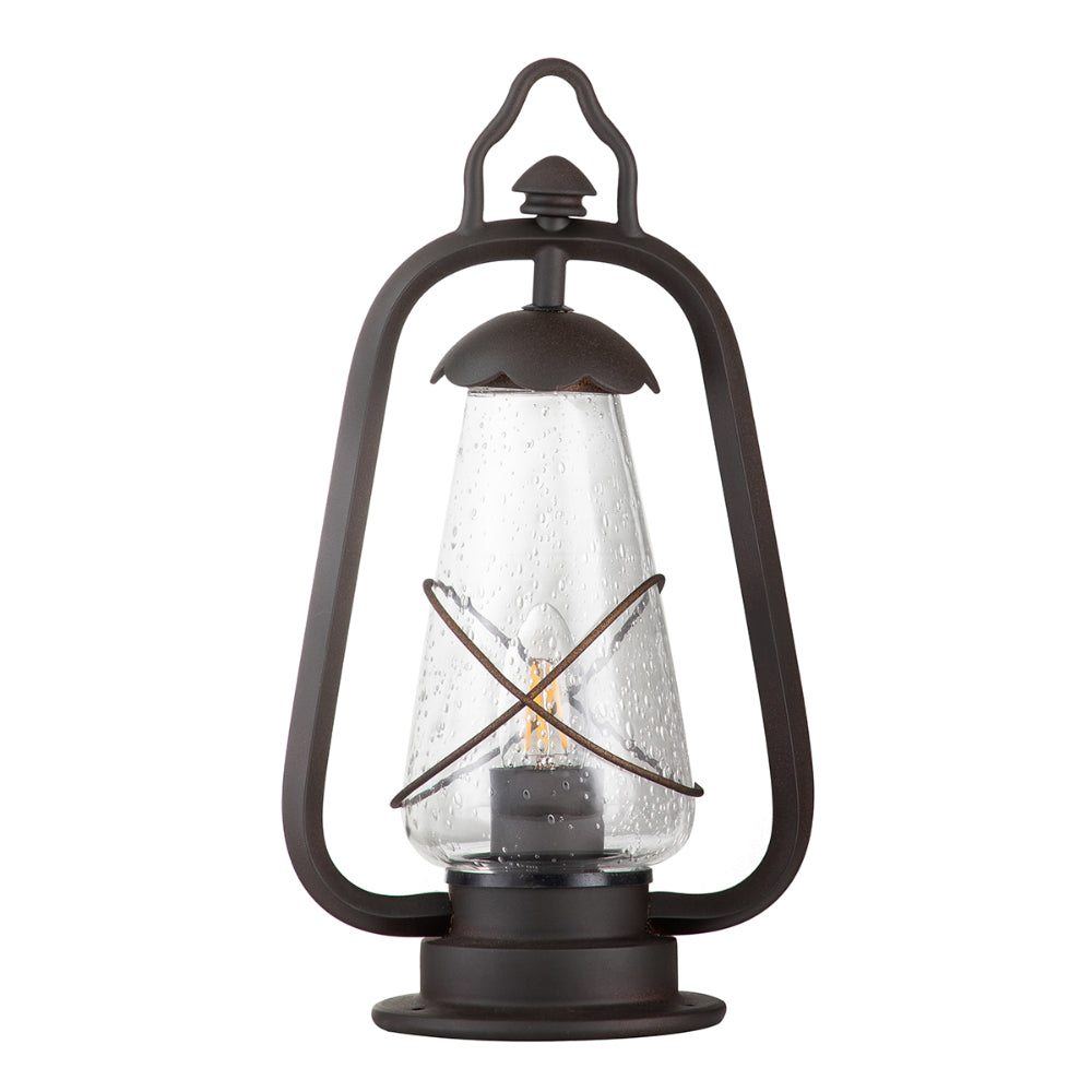 Elstead Miners Pedestal Lantern in Old Bronze