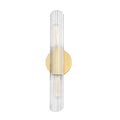 Mitzi Cecily 2 Light Small Wall Light in Aged Brass