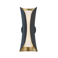 Mitzi Josie 2 Light Wall Light in Black and Gold Leaf