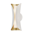 Mitzi Josie 2 Light Wall Light in Gold Leaf and White