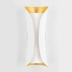 Mitzi Josie 2 Light Wall Light in Gold Leaf and White