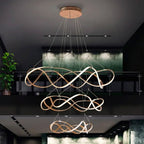 Schuller Molly Large 3 Light Tiered Pendant Light in Rose Gold