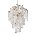 Corbett Mont Blanc 9 Light Pendant Light in Silver Leaf