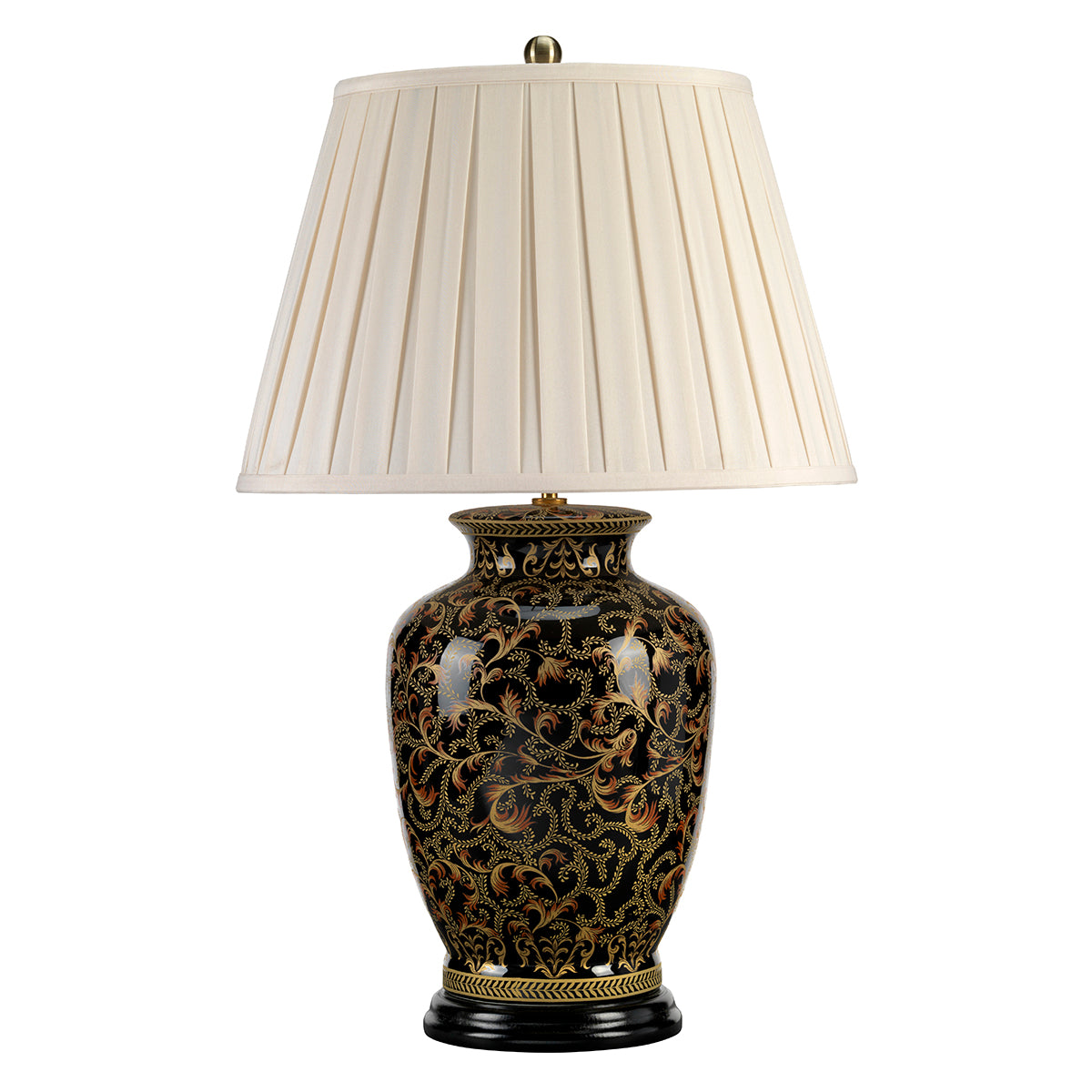 Elstead Morris Large Table Lamp in Gold and Black