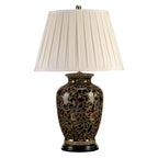 Elstead Morris Large Table Lamp in Gold and Black