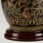 Elstead Morris Small Table Lamp in Black Gold