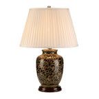 Elstead Morris Small Table Lamp in Black Gold