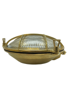 Navigator Cabin Large Porthole Bulkhead in Solid Brass