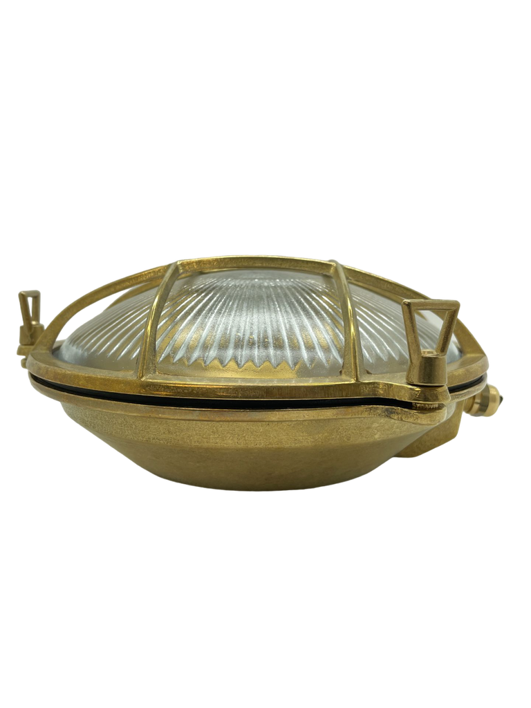 Navigator Cabin Large Porthole Bulkhead in Solid Brass