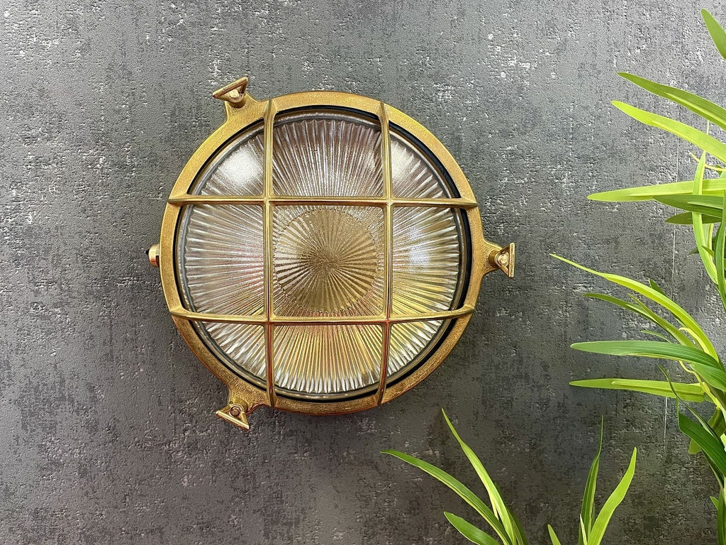 Navigator Cabin Large Porthole Bulkhead in Solid Brass