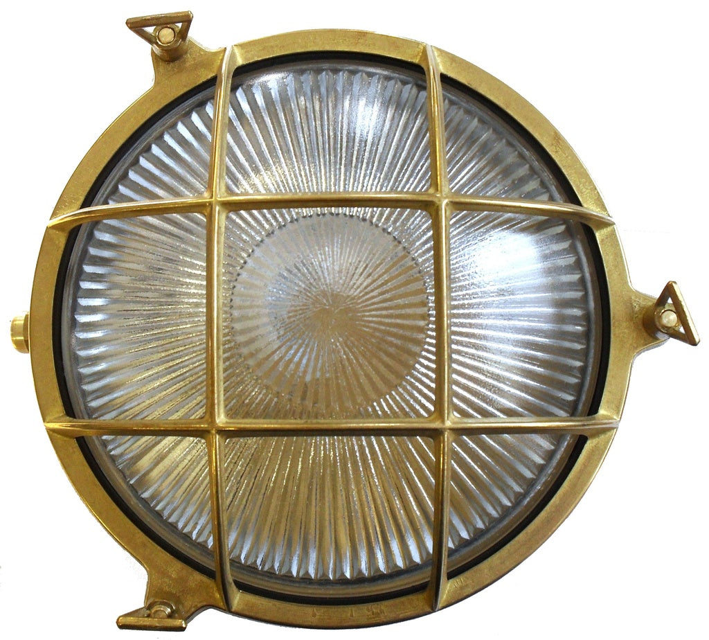 Navigator Cabin Large Porthole Bulkhead in Solid Brass