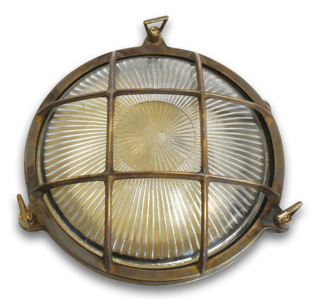 Navigator Cabin Small Porthole Bulkhead in Antique Solid Brass