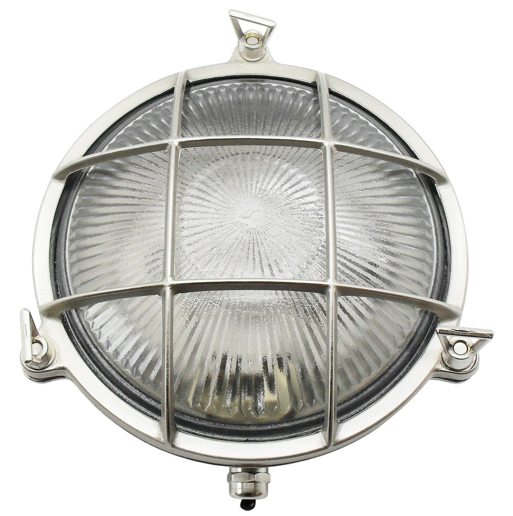 Navigator Cabin Small Porthole Bulkhead Solid Brass in Satin Nickel
