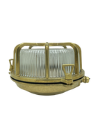 Navigator Capstan Extra Large Radial Porthole Bulkhead in Solid Brass
