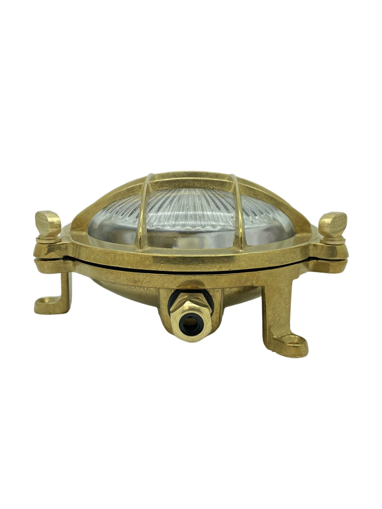 Navigator Compass Mini Porthole Bulkhead in Solid Brass