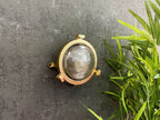 Navigator Compass Plain Mini Porthole Bulkhead in Antique Brass
