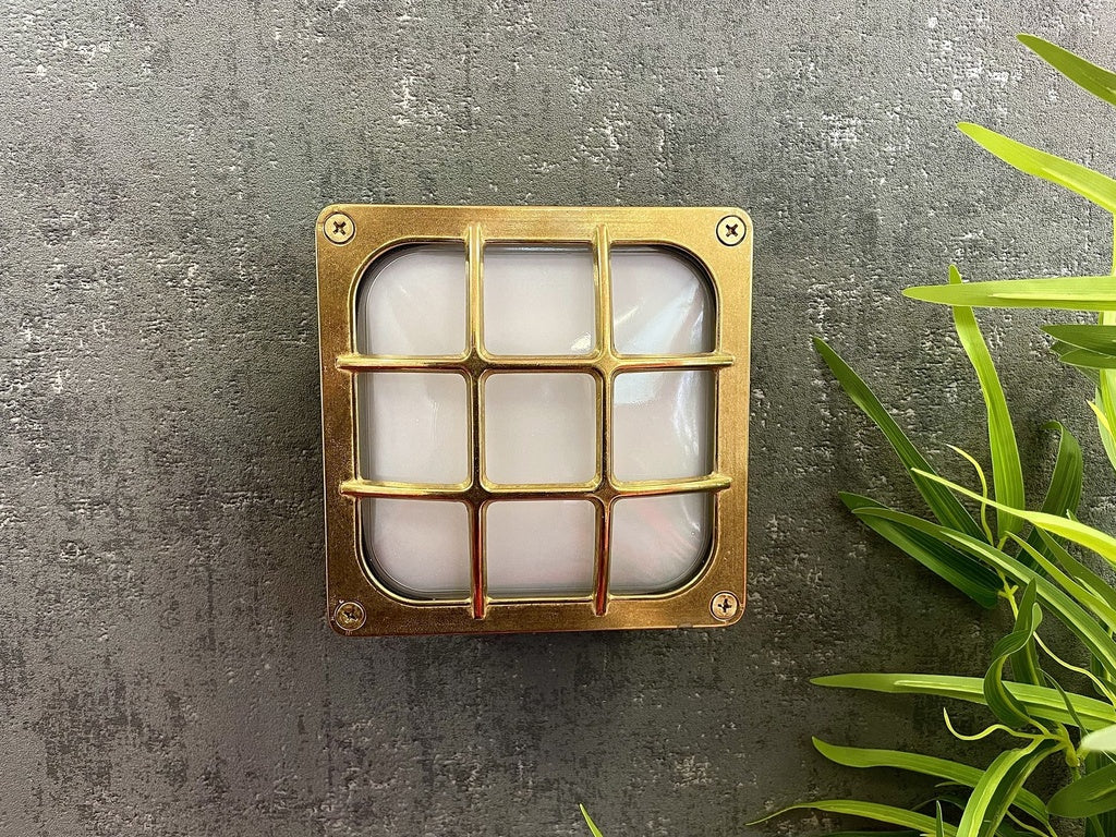 Navigator Francis Square Bulkhead in Solid Brass