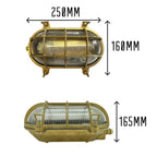 Navigator Horatio Large Standard Bulkhead in Solid Brass