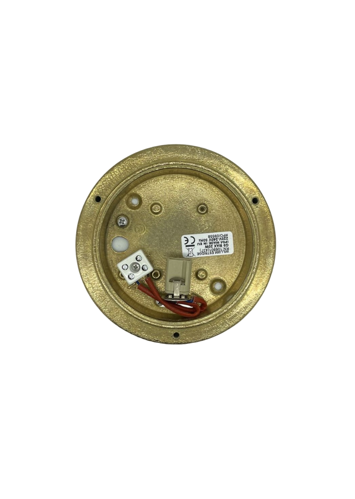 Navigator Marina Compact Mini Circular Bulkhead in Solid Brass