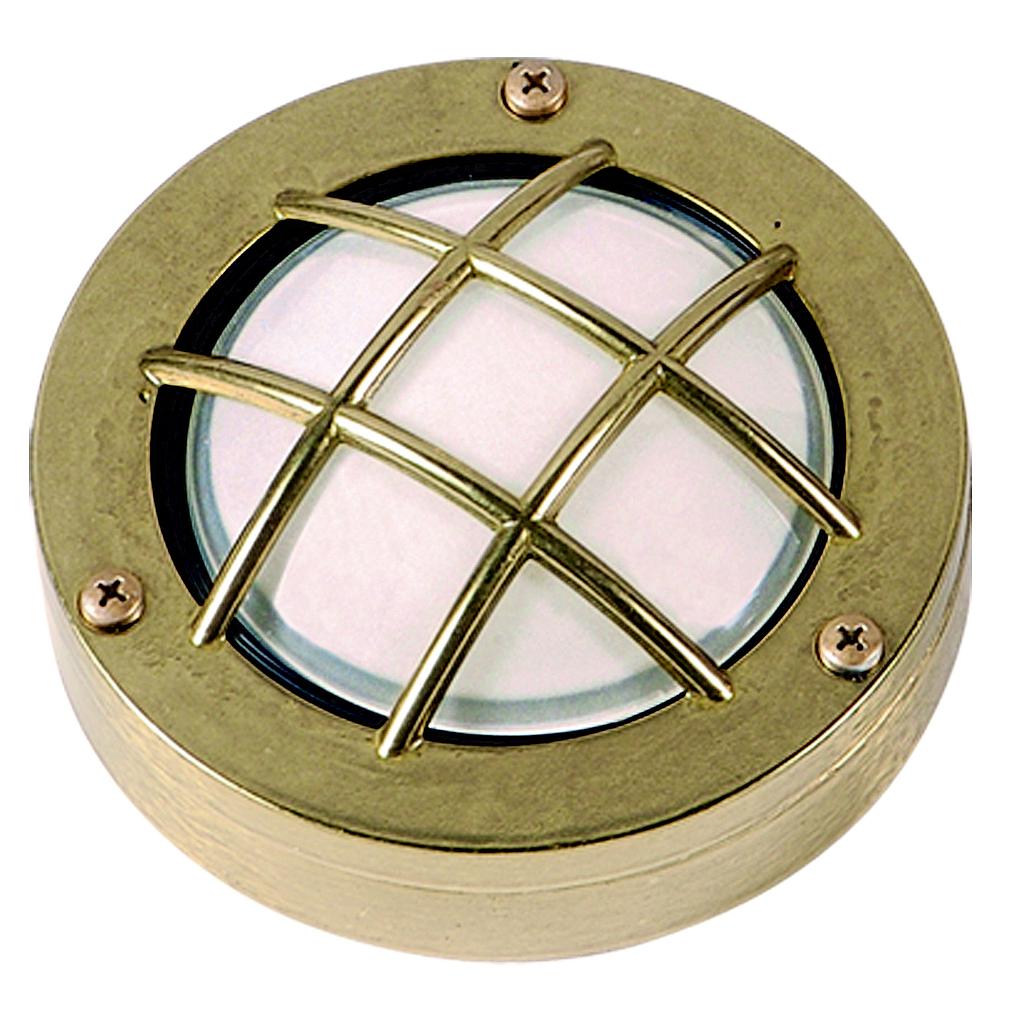 Navigator Marina Compact Mini Circular Bulkhead in Solid Brass