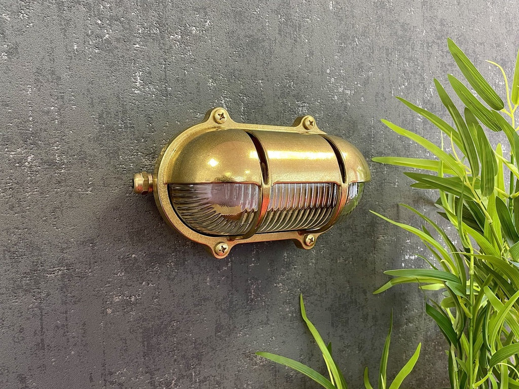 Navigator Palaemon Decorative Eyelid Bulkhead in Antique Brass