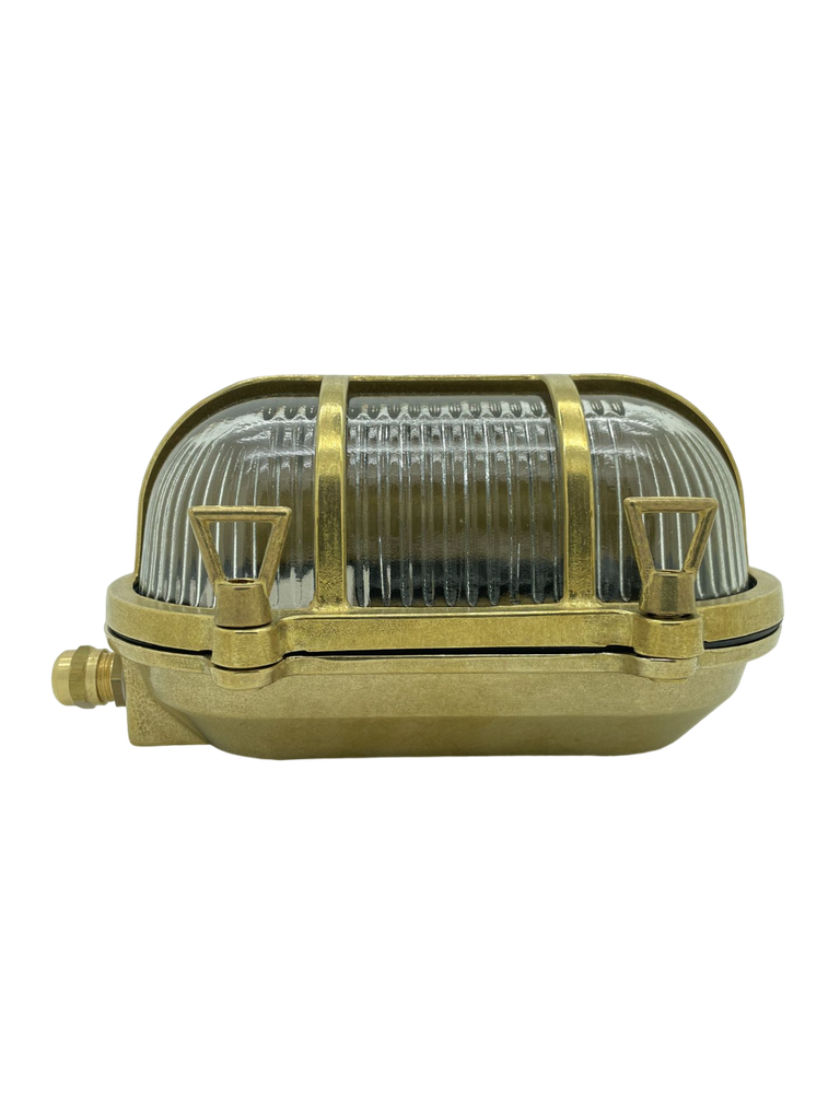 Navigator Palaemon Eyelid Bulkhead in Solid Brass