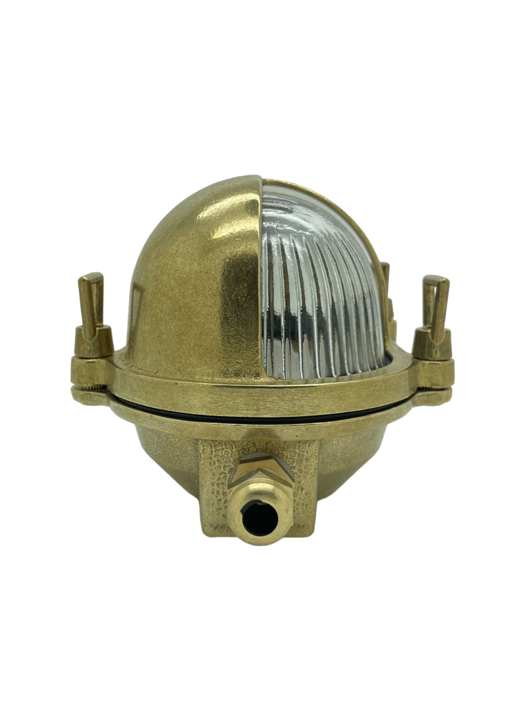 Navigator Palaemon Eyelid Bulkhead in Solid Brass