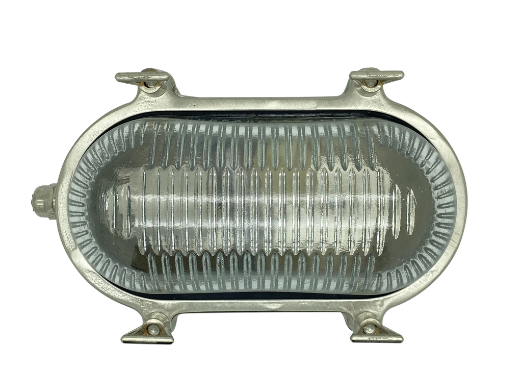 Navigator Siren Small Standard Bulkhead Plain in Satin Nickel