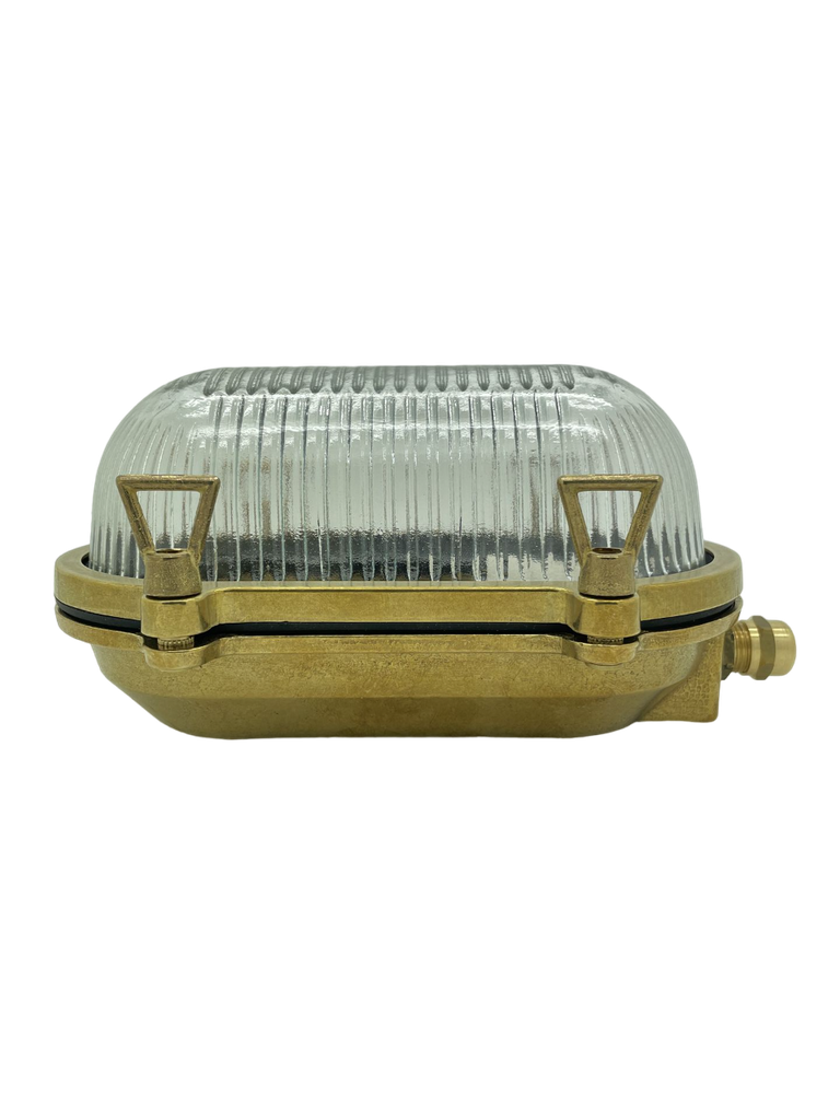 Navigator Siren Small Standard Bulkhead Plain in Solid Brass