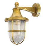 Navigator Tiller Wall Lantern in Solid Brass
