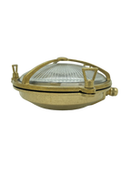 Navigator Trident Porthole Bulkhead in Solid Brass