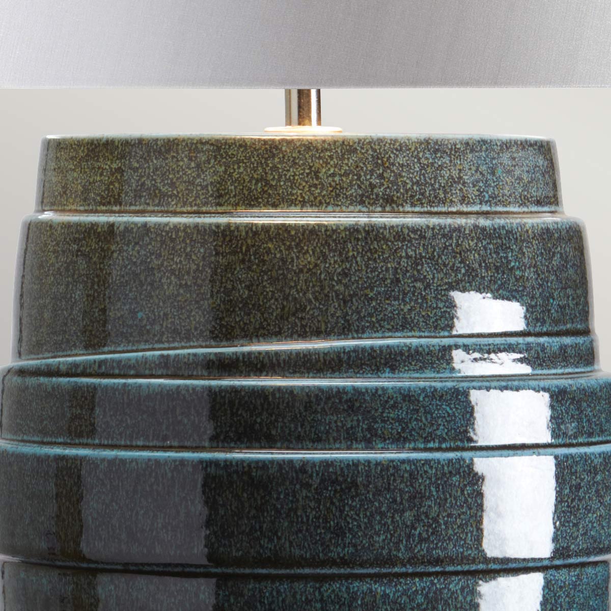Elstead Neptune Table Lamp in Blue Glaze