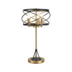 Regent Neuilly 3 Light Table Lamp 630mm High - Black / Satin Gold
