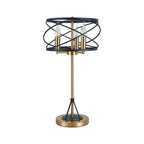 Regent Neuilly 3 Light Table Lamp 630mm High - Black / Satin Gold