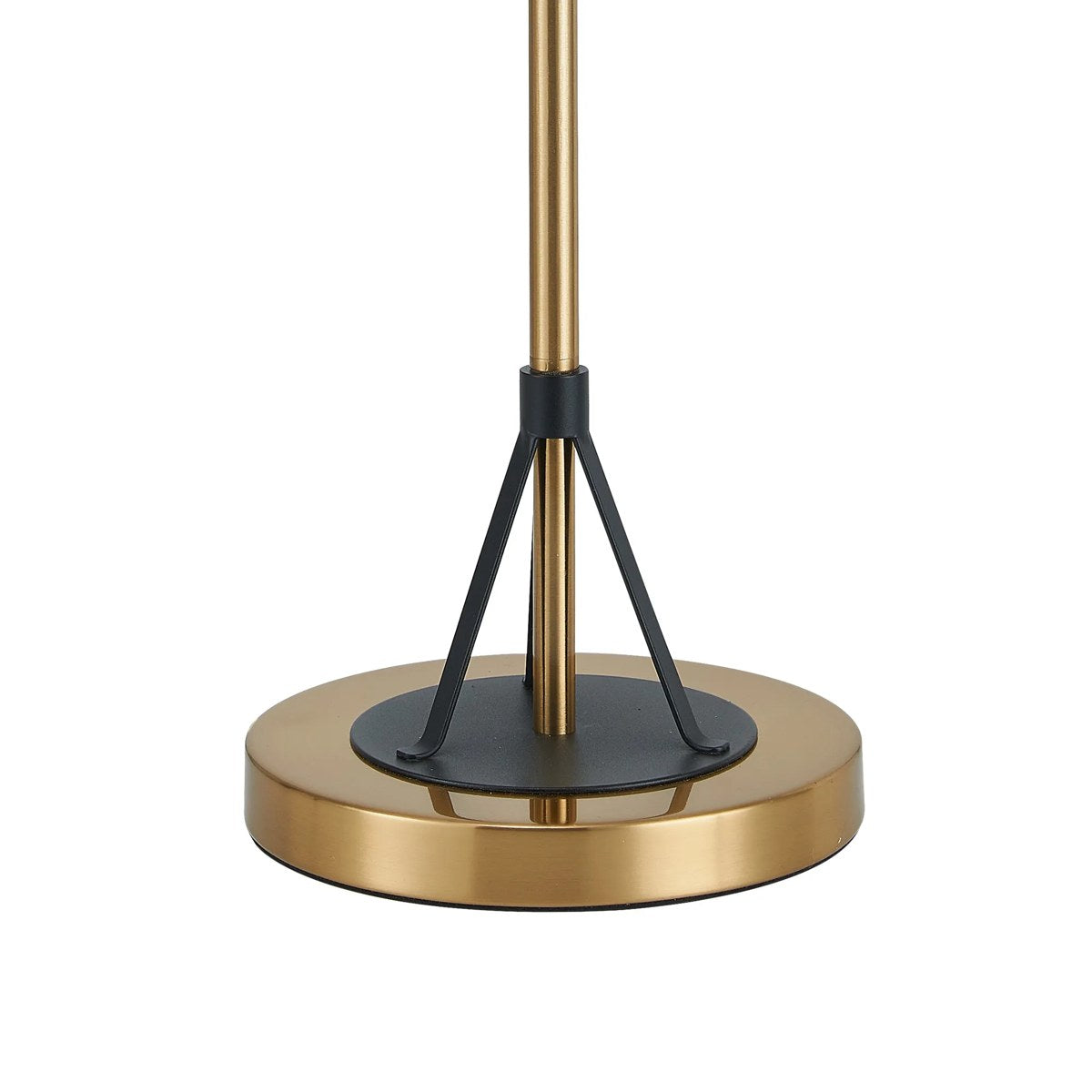 Regent Neuilly 3 Light Table Lamp 630mm High - Black / Satin Gold