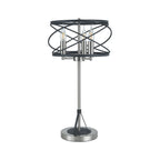 Regent Neuilly 3 Light Table Lamp 630mm High - Graphite / Satin Nickel