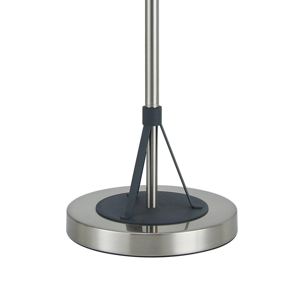 Regent Neuilly 3 Light Table Lamp 630mm High - Graphite / Satin Nickel