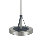 Regent Neuilly 3 Light Table Lamp 630mm High - Graphite / Satin Nickel