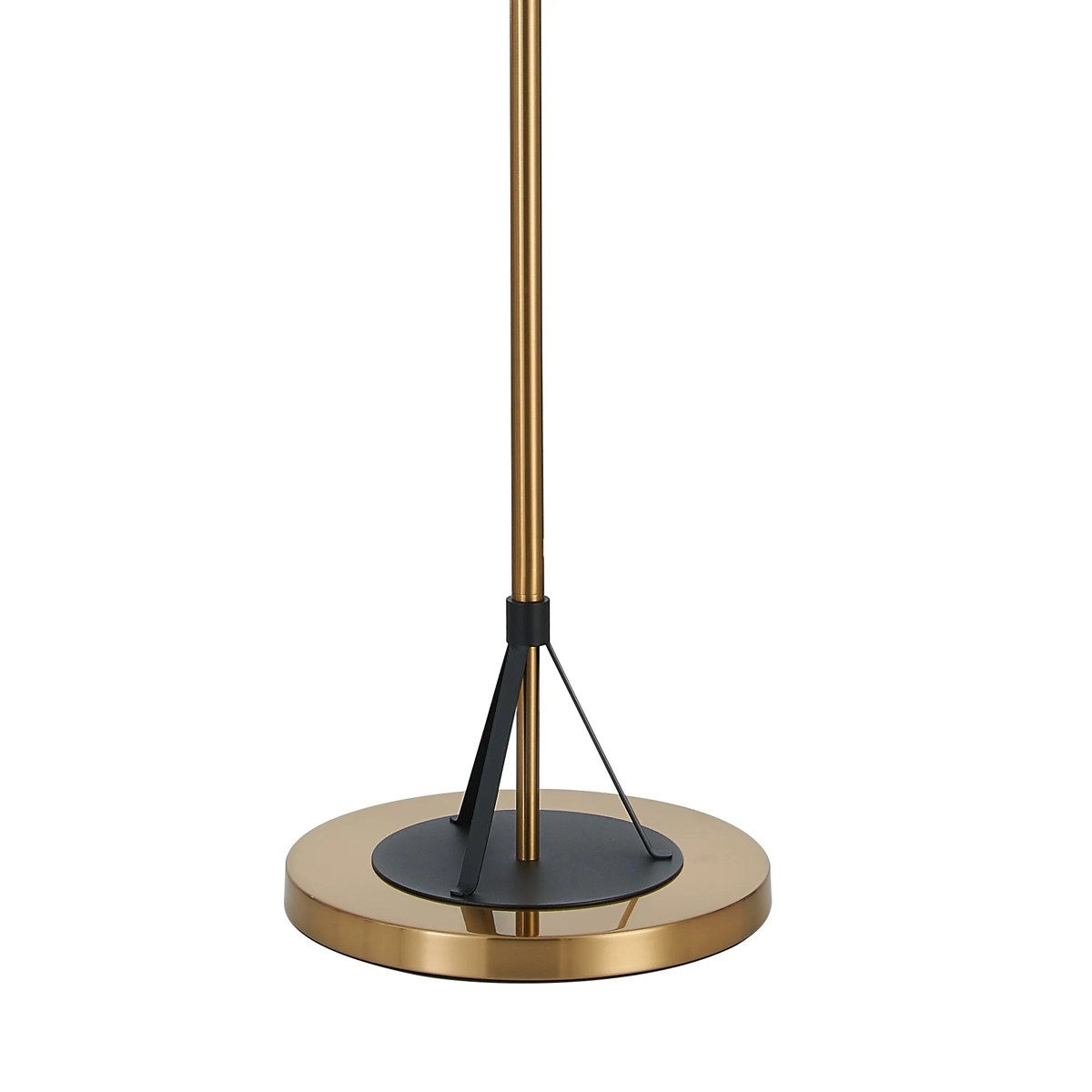 Regent Neuilly 3 Light 1570mm Floor Lamp - Black / Satin Gold
