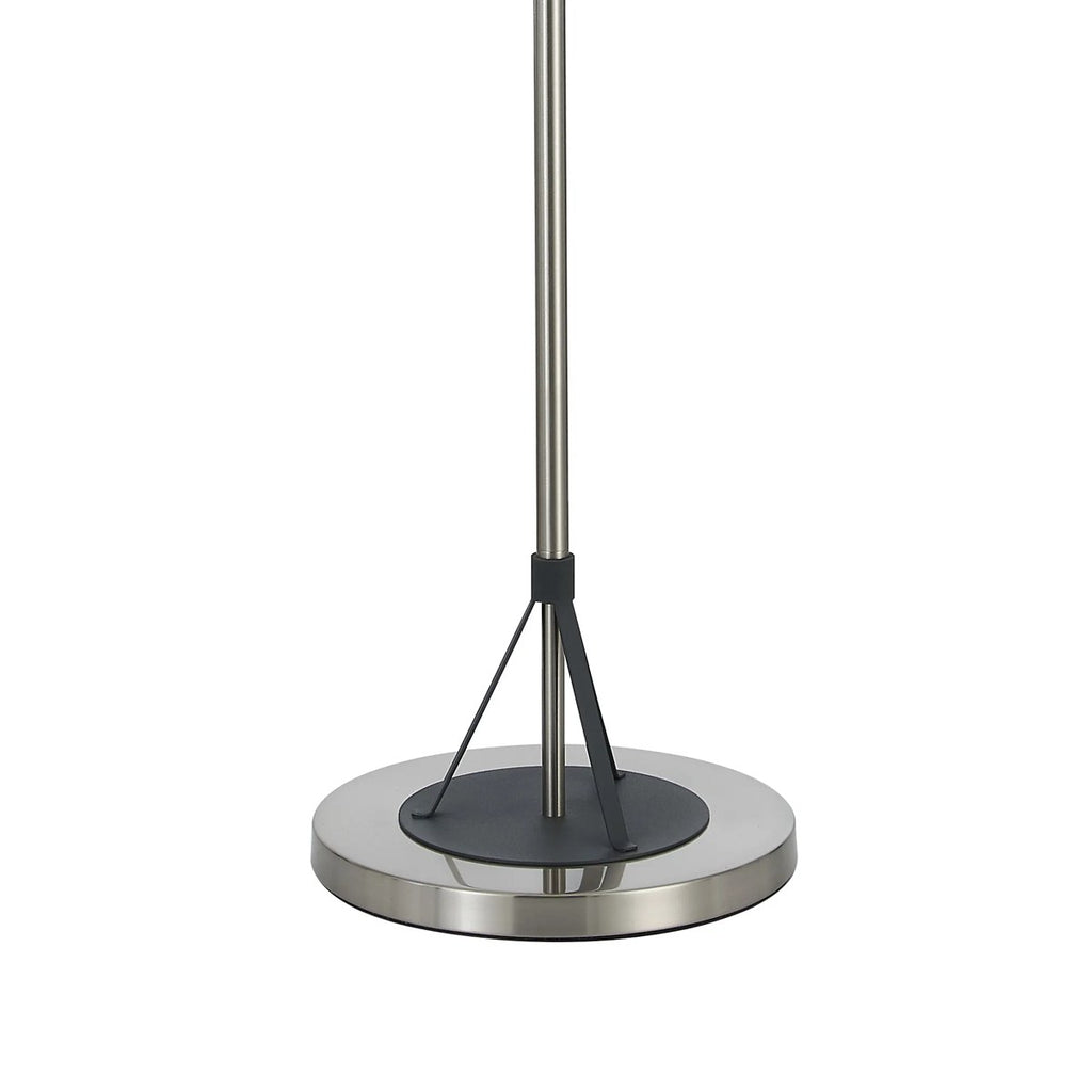 Regent Neuilly 3 Light 1570mm Floor Lamp - Graphite / Satin Nickel