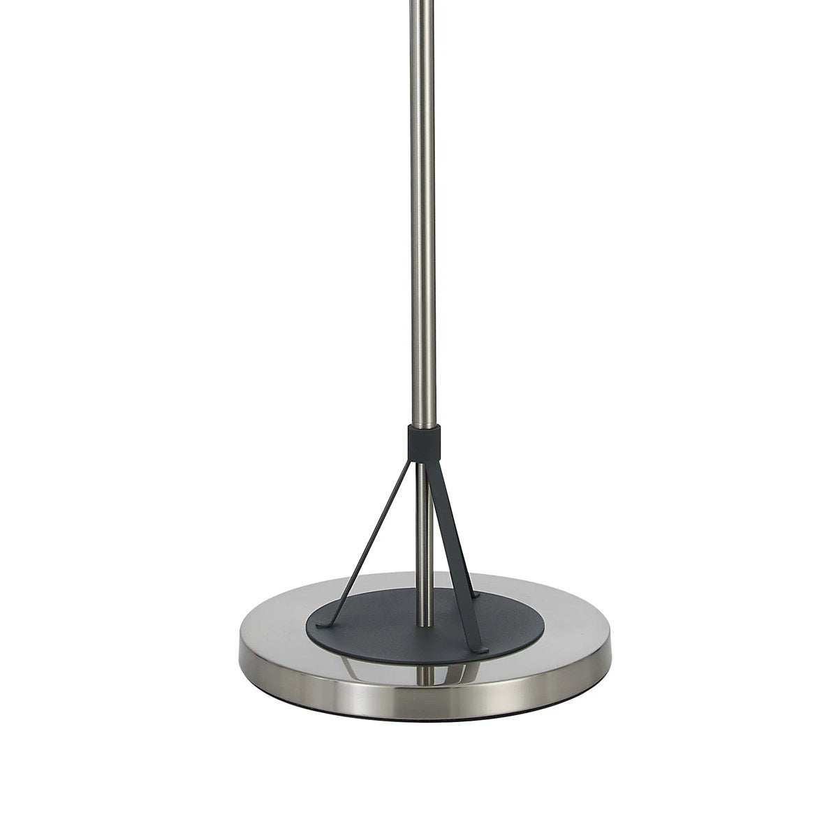 Regent Neuilly 3 Light 1570mm Floor Lamp - Graphite / Satin Nickel