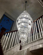 Impex New York 24 Light Crystal Chandelier in Polished Chrome