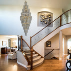 Impex New York 24 Light Crystal Chandelier in Gold