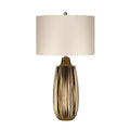 Elstead Newham Large Table Lamp in Bronze Ceramic with Pearl Shade