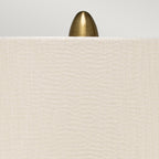 Elstead Newham Large Table Lamp in Bronze Ceramic with Pearl Shade