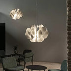 Lladró Nightbloom Large Hanging Pendant Light in White