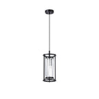 Regent Nimes IP 150mm Pendant/Semi Flush Light - Satin Black