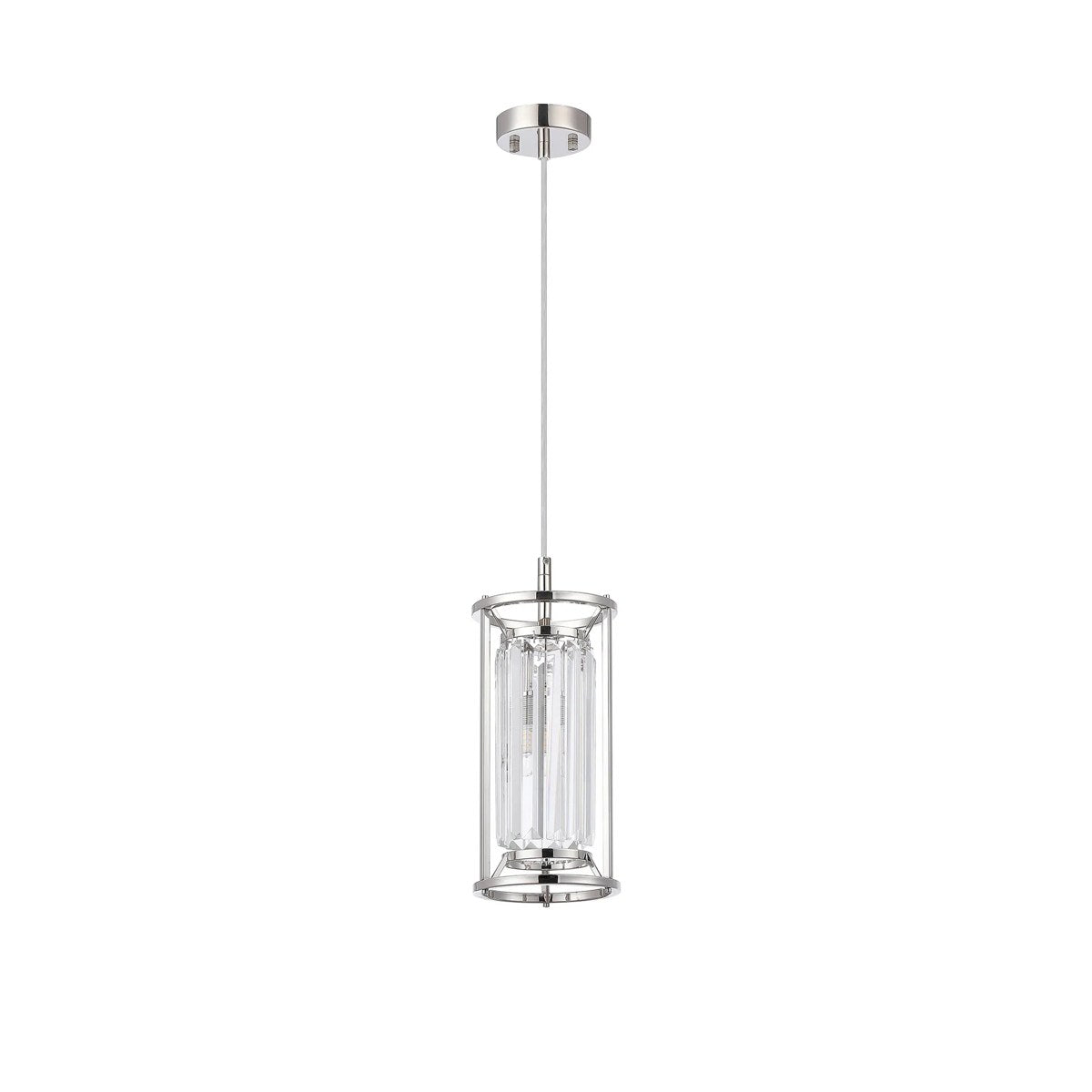 Regent Nimes IP 150mm Pendant/Semi Flush Light - Polished Nickel