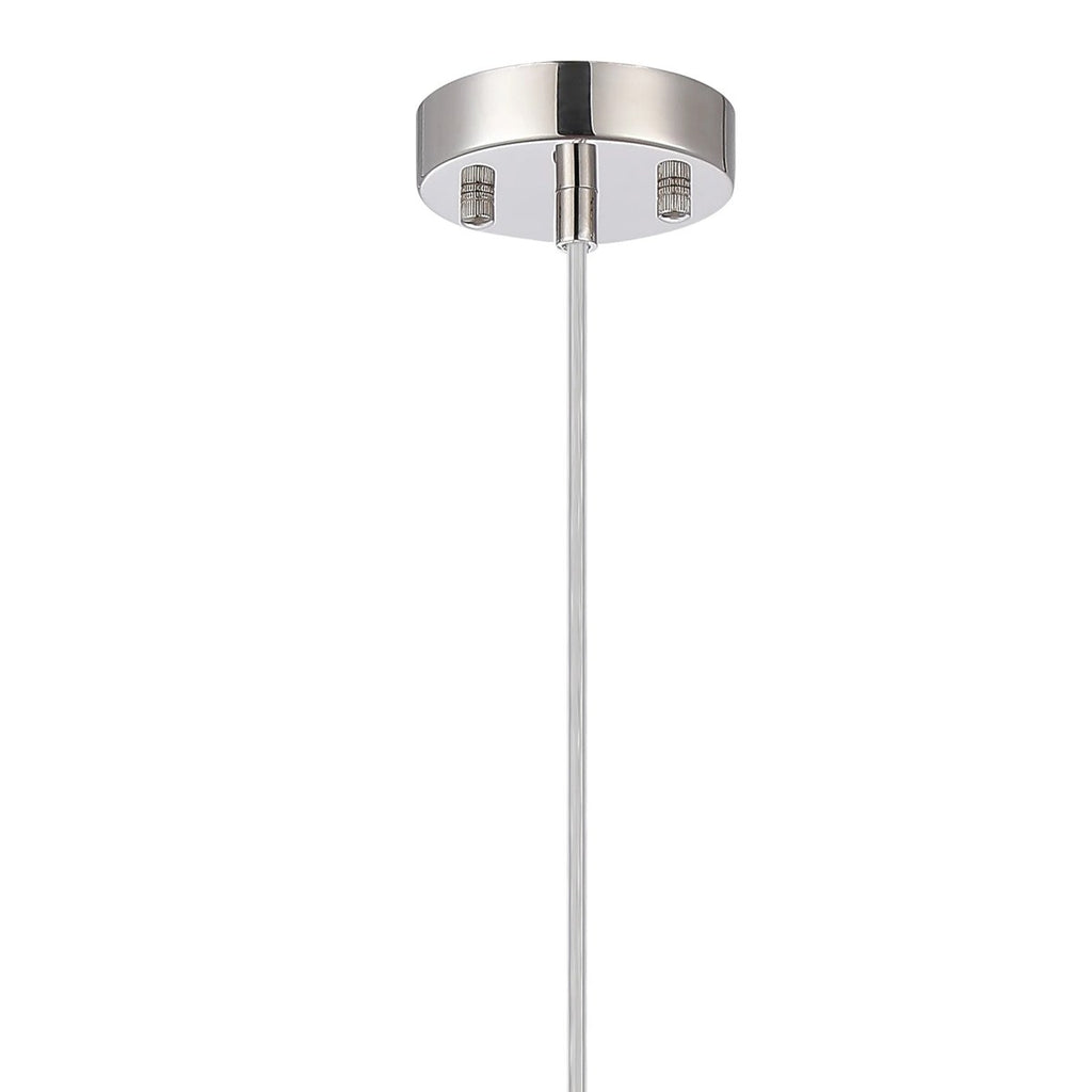 Regent Nimes IP 150mm Pendant/Semi Flush Light - Polished Nickel