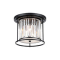 Regent Nimes IP 3 Light Ceiling Light 360mm Diameter - Satin Black